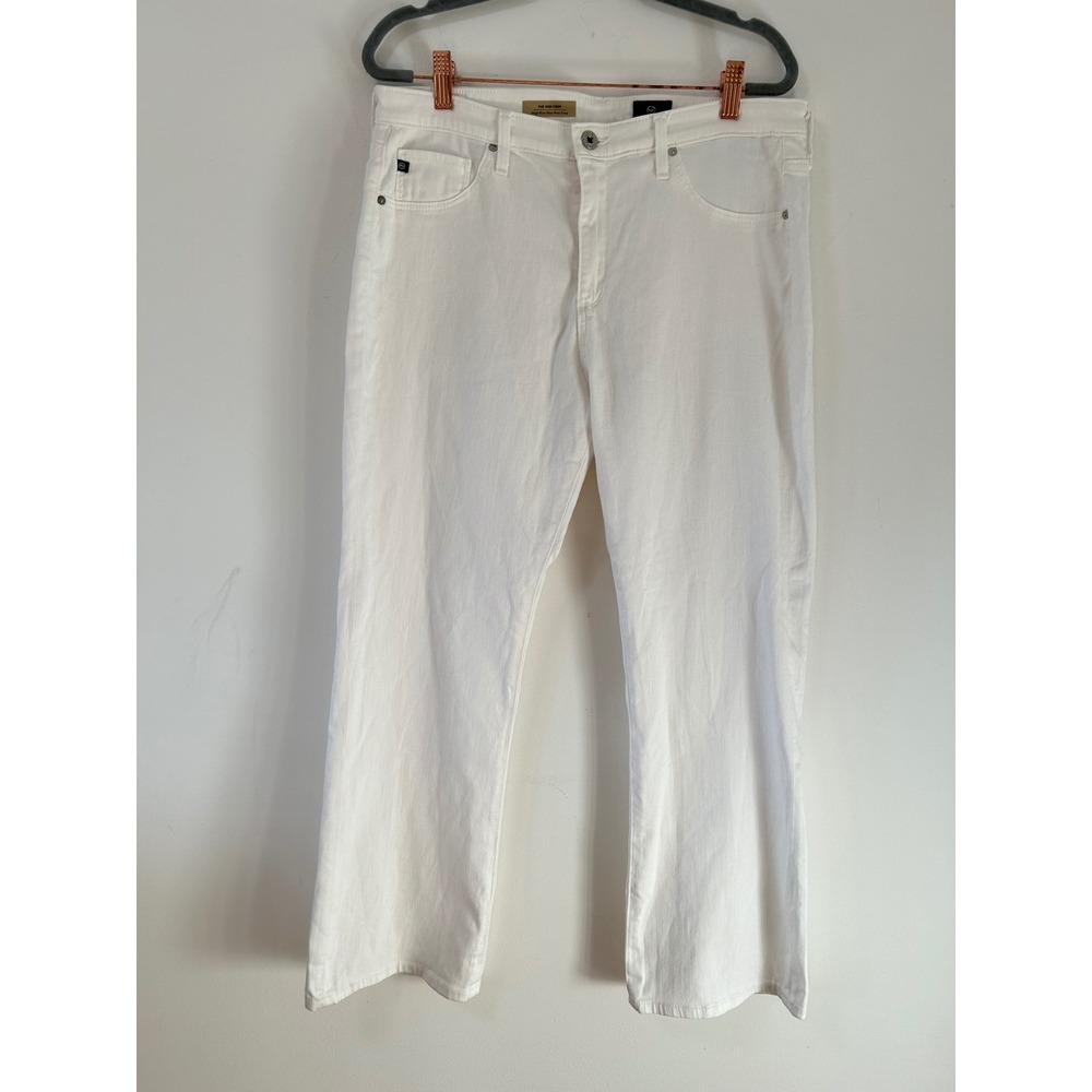 AG Adriano Goldschmied‎ Jodi Crop High Rise Slim Boot Crop Jeans White Size 32